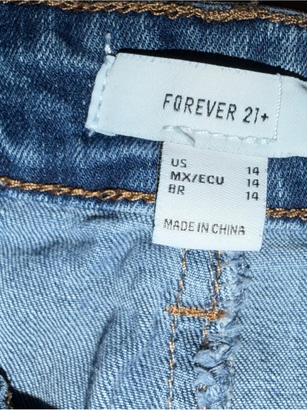 Forever 21 Blue High-Rise Women's Jeans - Picture 5 of 5